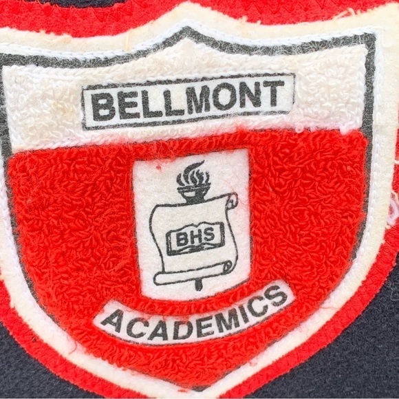 Vintage Bellmont Lettermans Varsity Jacket High School Size Large - Picture 8 of 9